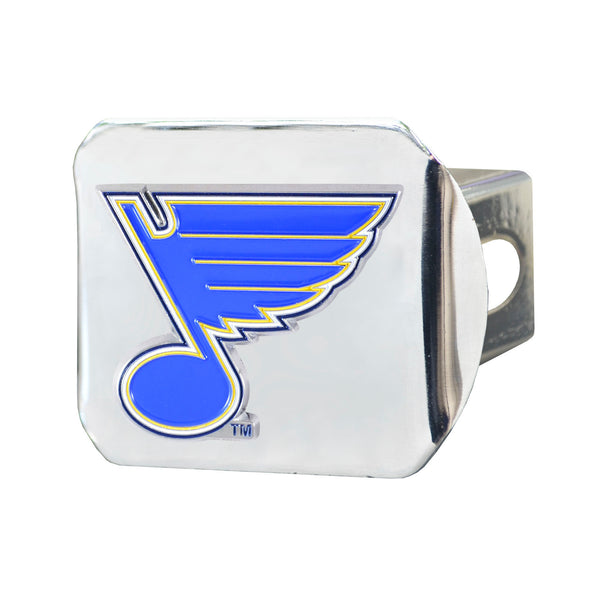 NHL - St. Louis Blues Color On Chrome Hitch Cover