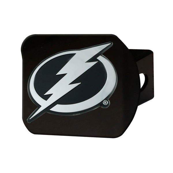 NHL - Tampa Bay Lightning Chrome on Black Hitch Cover