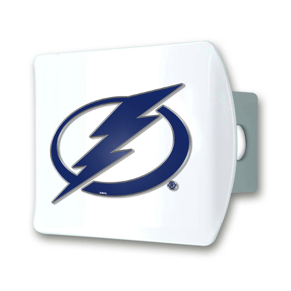 NHL - Tampa Bay Lightning Color on White Hitch Cover