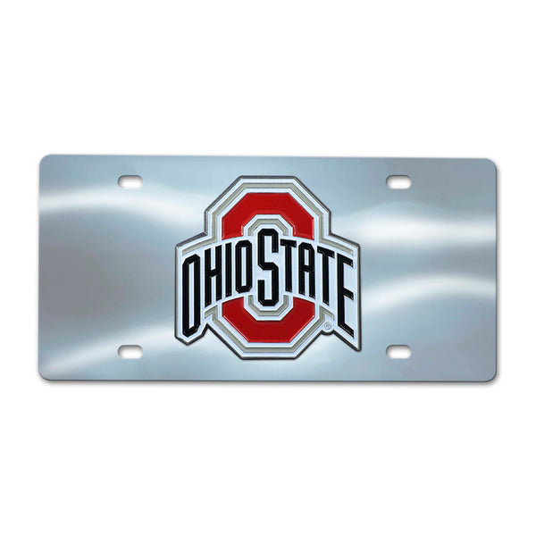 Ohio State University Chrome Diecast License Plate