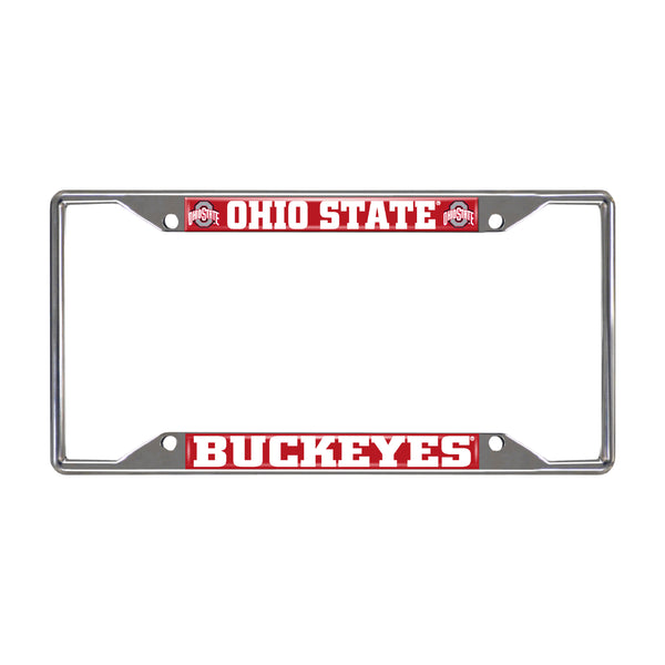 Ohio State University Chrome License Plate Frame