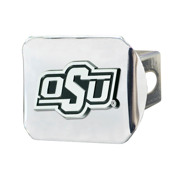 Oklahoma State University Chrome On Chrome Hitch Cover