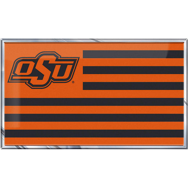 Oklahoma State University Embossed State Flag Emblem