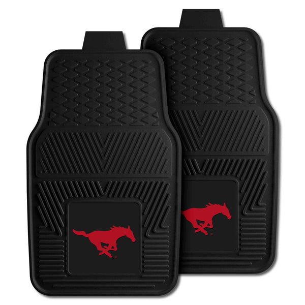 Southern Methodist University 2-pc Vinyl Car Mat Set - Red