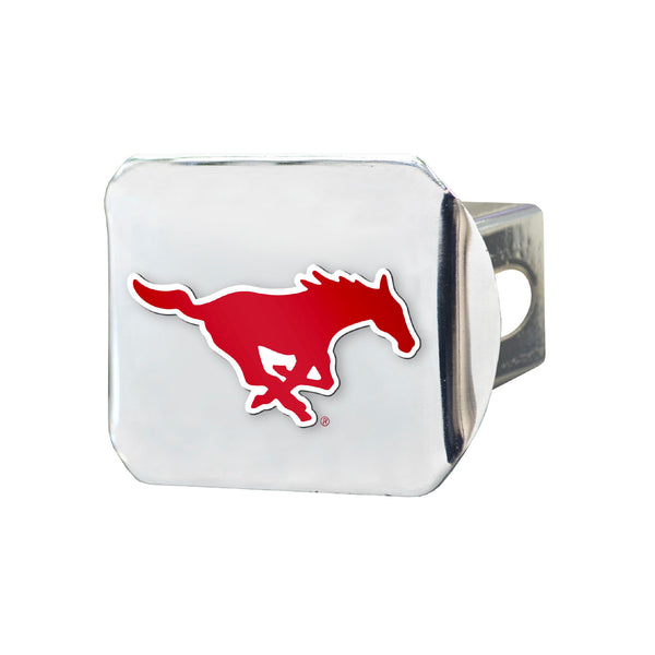 Southern Methodist University Color on Chrome Hitch Cover