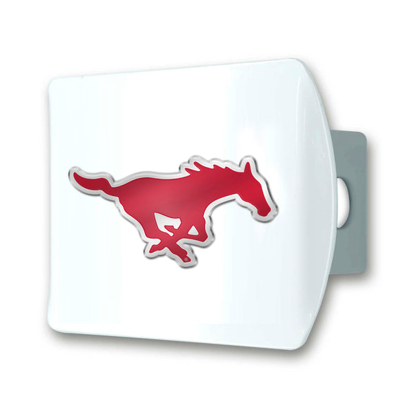 Southern Methodist University Color On White Hitch Cover