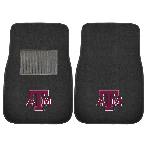 Texas A&M University 2-pc Embroidered Car Mat Set