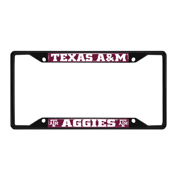 Texas A&M University Black License Plate Frame