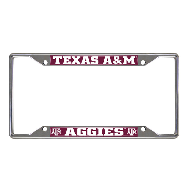 Texas A&M University Chrome License Plate Frame