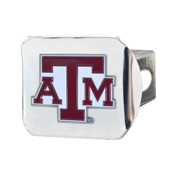 Texas A&M University Color on Chrome Hitch Cover
