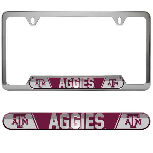 Texas A&M University Embossed License Plate Frame