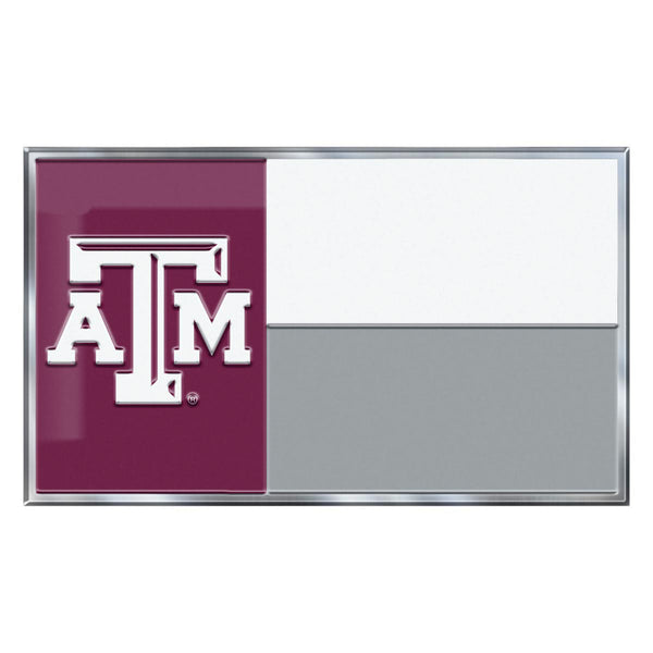 Texas A&M University Embossed State Flag Emblem