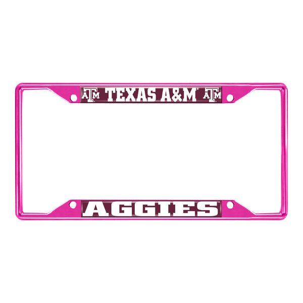 Texas A&M University-Pink License Plate Frame