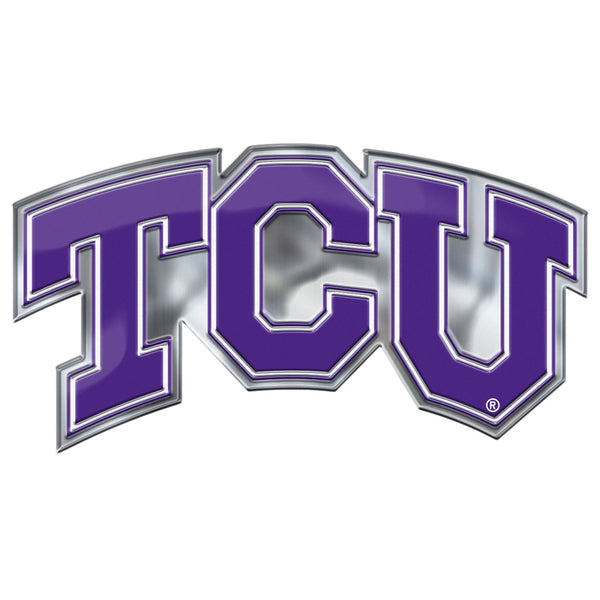 Texas Christian University Embossed Color Emblem2