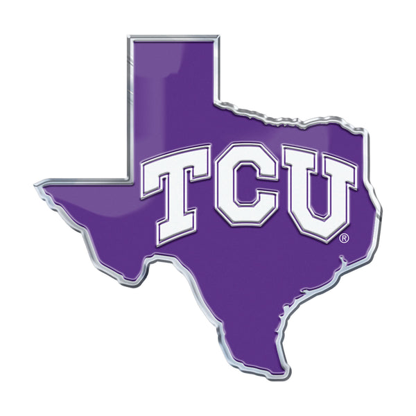 Texas Christian University Embossed State Emblem