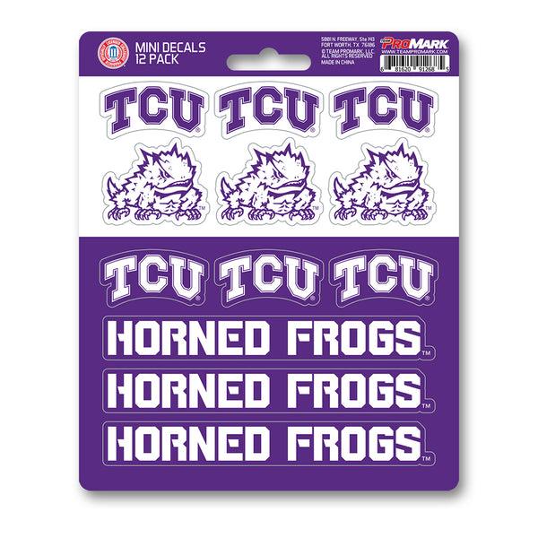 Texas Christian University Mini Decal 12-pk