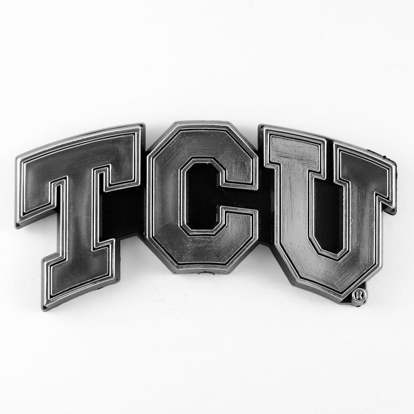 Texas Christian University Molded Chrome Emblem