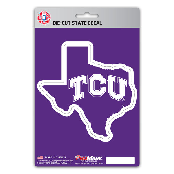 Texas Christian University State Shape Decal