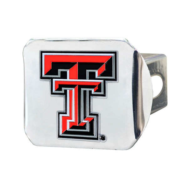 Texas Tech University Color on Chrome Hitch Cover