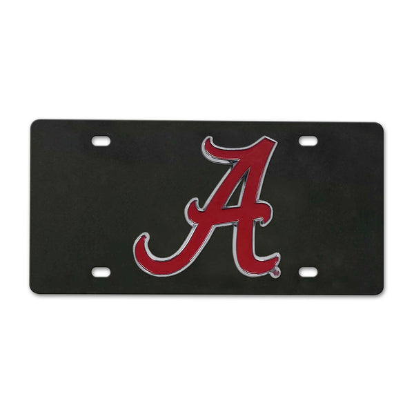 University of Alabama Black Diecast License Plate