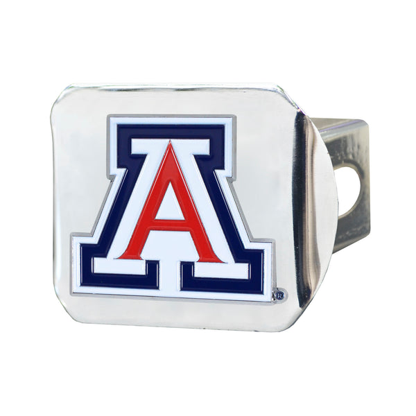 University Of Arizona Color On Chrome Hitch Cover