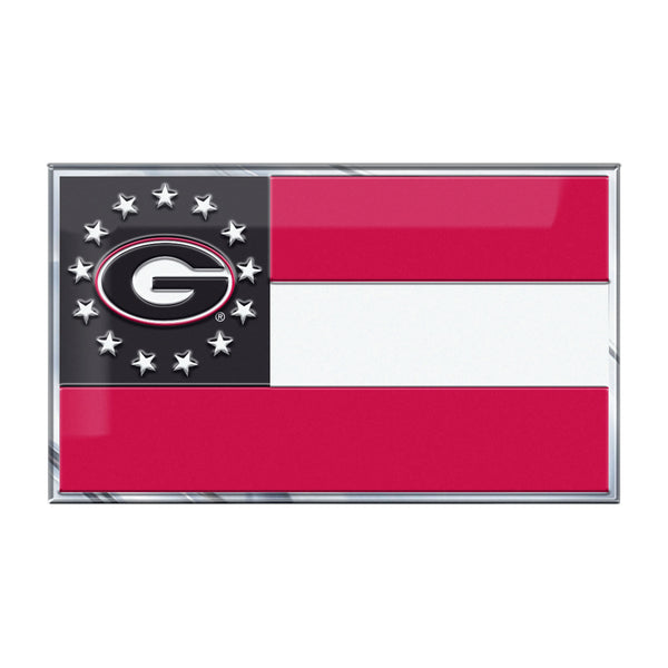 University of Georgia Embossed State Flag Emblem