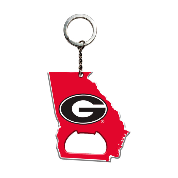 University of Georgia Keychain Bottle Opener