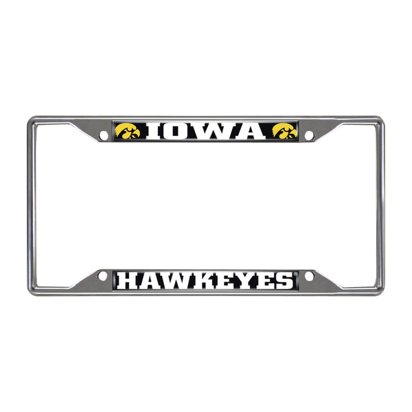 University Of Iowa Chrome License Plate Frame