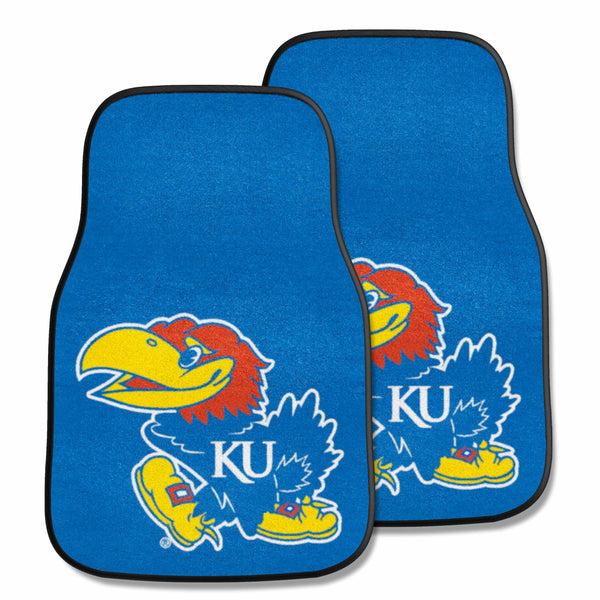 University Of Kansas 2-pc Carpet Car Mat Set