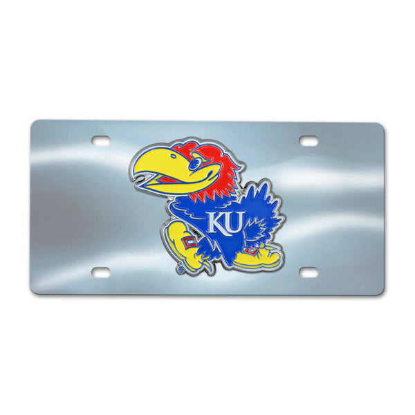 University of Kansas Chrome Diecast License Plate