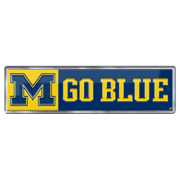 University Of Michigan Embossed Color Emblem2