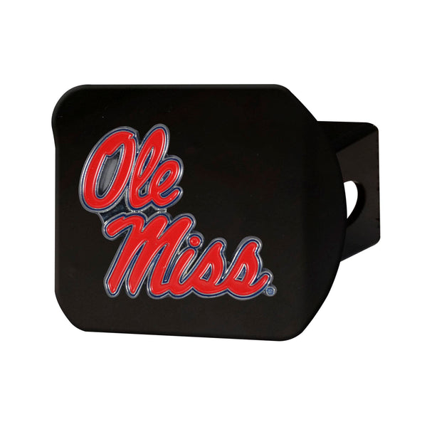 University Of Mississippi Color On Black Hitch Cover