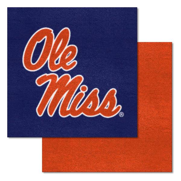 University Of Mississippi - Ol Team Carpet Tiles