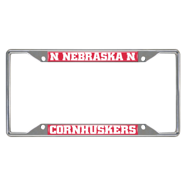 University of Nebraska Chrome License Plate Frame