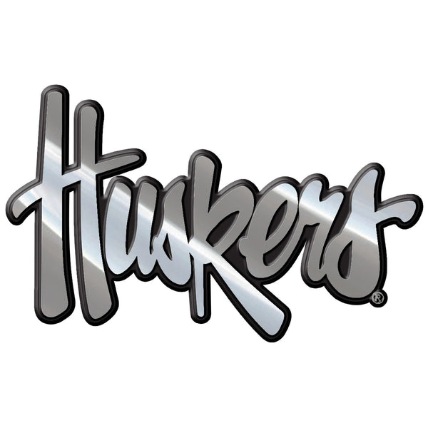 University Of Nebraska Molded Chrome Emblem