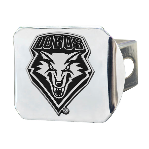 University of New Mexico Chrome on Chrome Hitch Cover