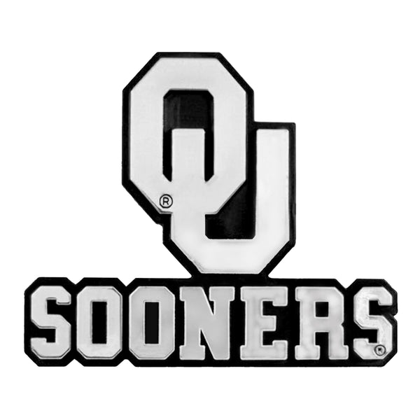 University of Oklahoma Molded Chrome Emblem