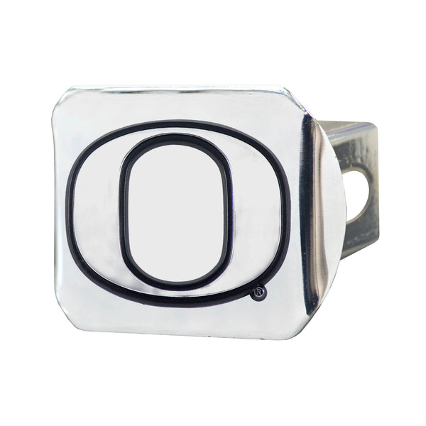 University of Oregon Chrome on Chrome Hitch Cover
