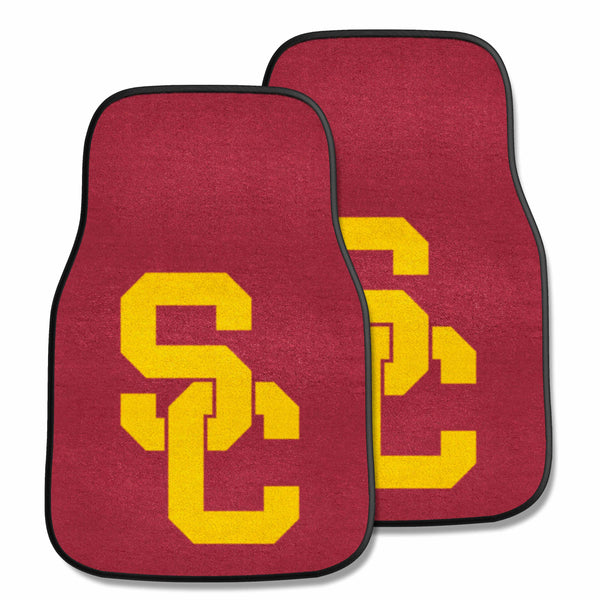University of Southern Califor 2-pc Carpet Car Mat Set