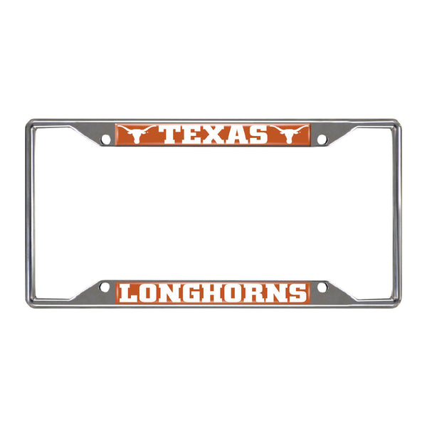 University of Texas Chrome License Plate Frame