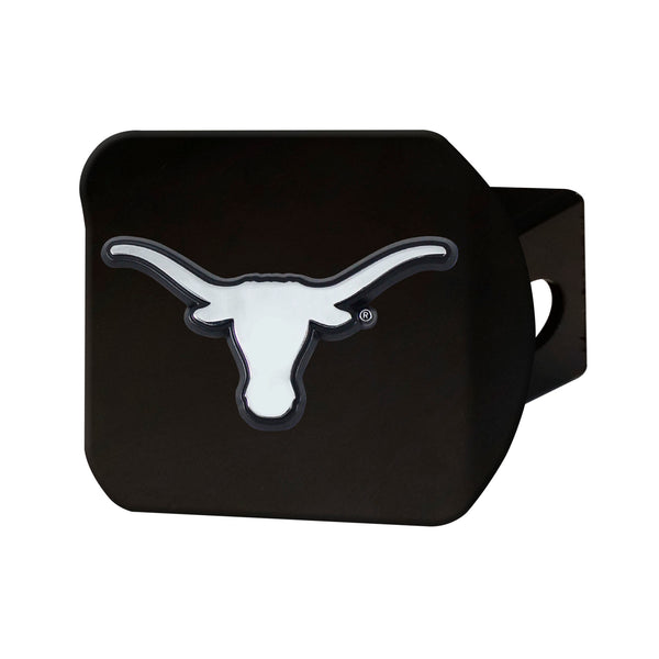 University of Texas Chrome on Black Hitch Cover