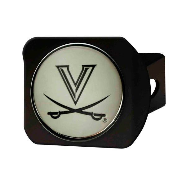 University of Virginia Chrome on Black Hitch Cover