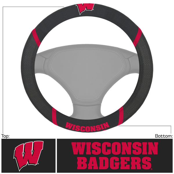 University Of Wisconsin Steering Wheel Cover