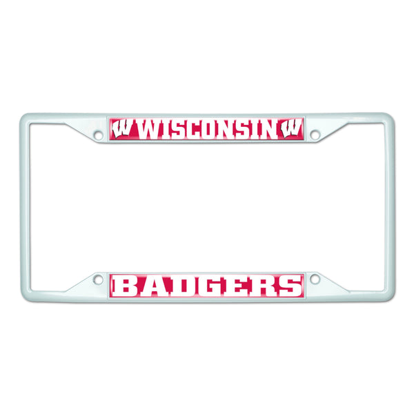 University of Wisconsin-White License Plate Frame