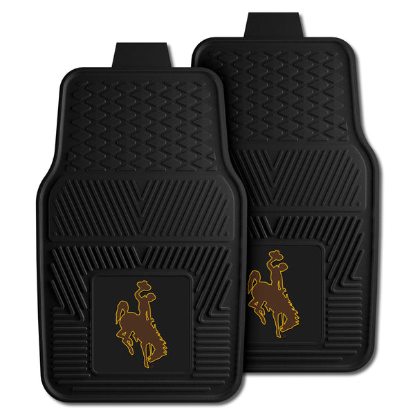 University Of Wyoming 2-pc Vinyl Car Mat Set