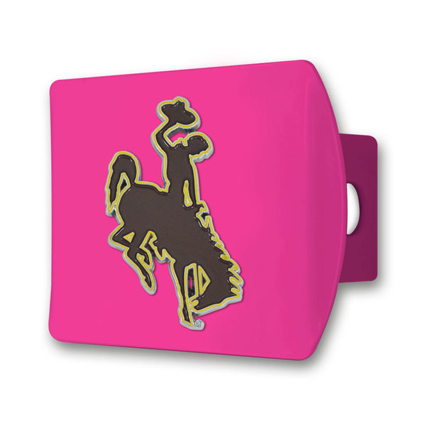 University Of Wyoming Color On Pink Hitch Cover