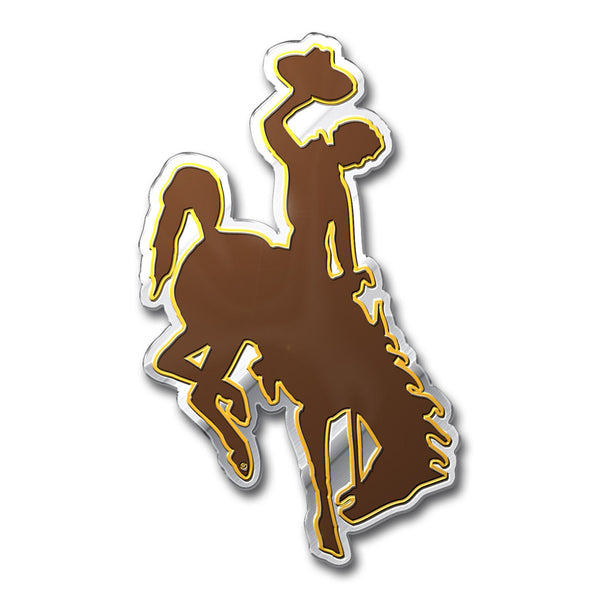 University of Wyoming Embossed Color Emblem