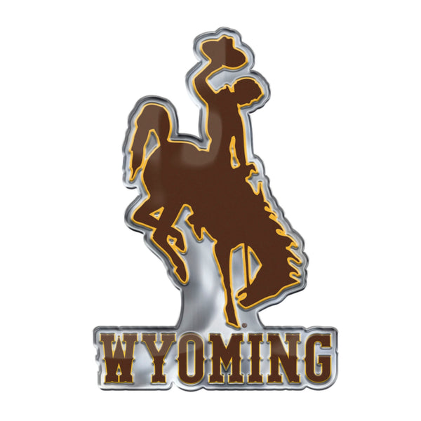 University of Wyoming Embossed Color Emblem2