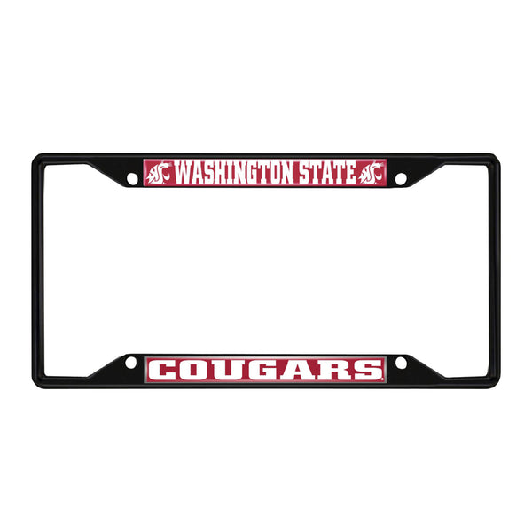 Washington State University Black License Plate Frame