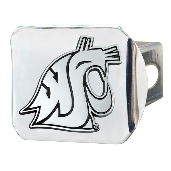 Washington State University Chrome on Chrome Hitch Cover